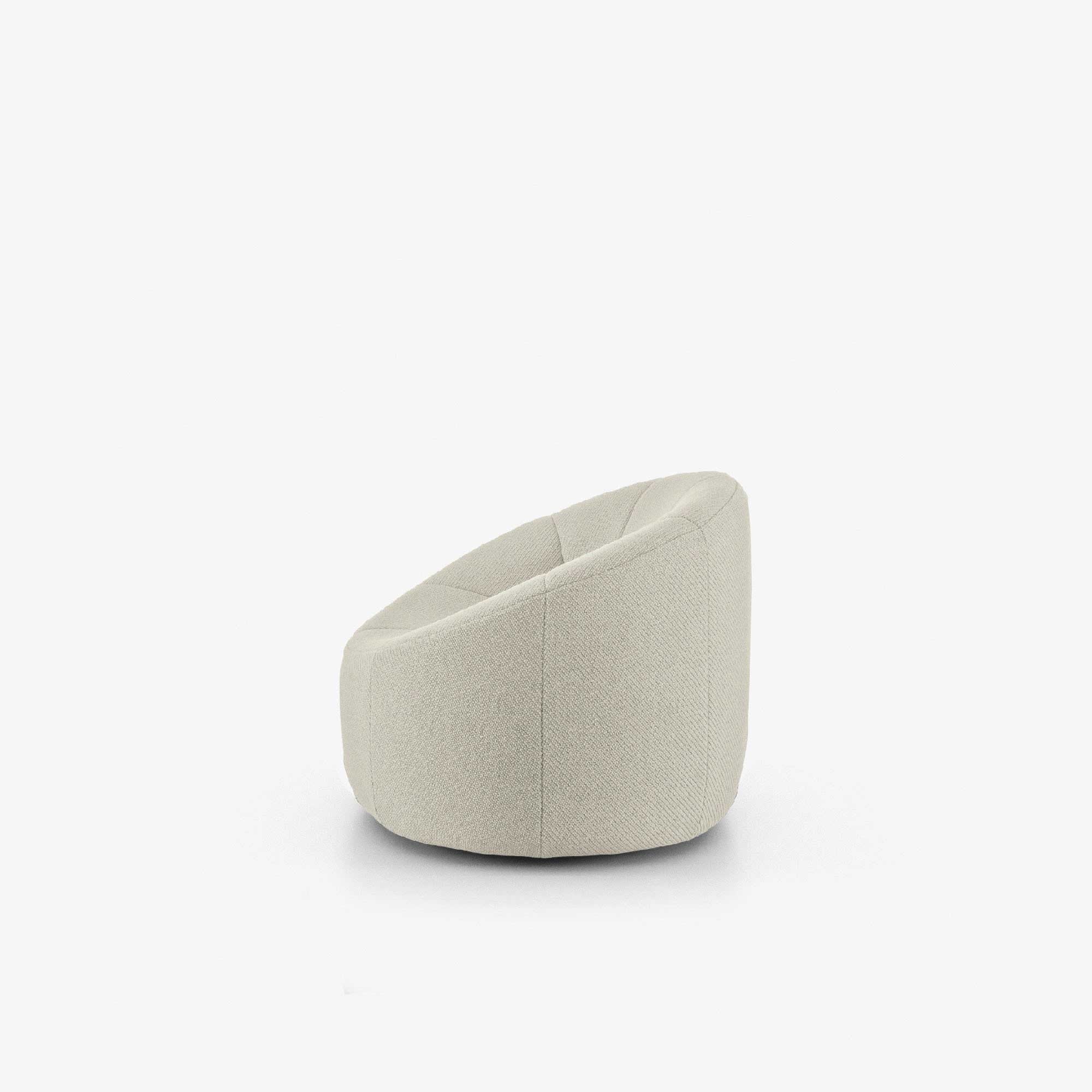 Ligne Roset Pumpkin Swivelling armchair - Coda Creme/Kiwi