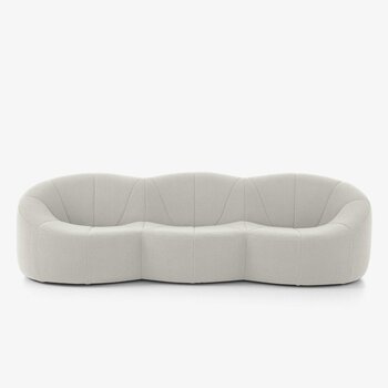 Ligne Roset Pumpkin Sofa (grote canape) - Coda Creme/Noir