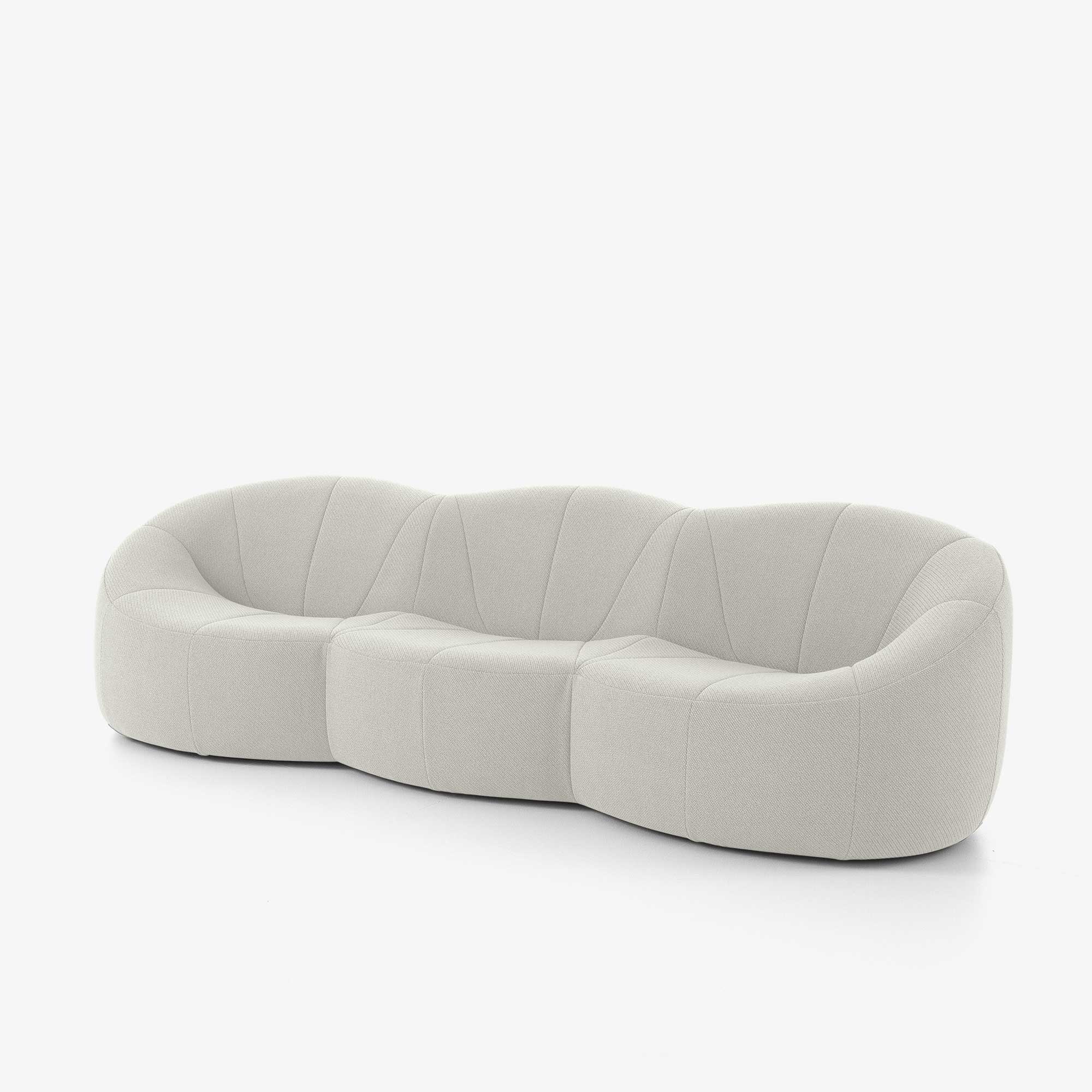 Ligne Roset Pumpkin Sofa - Coda Creme/Noir