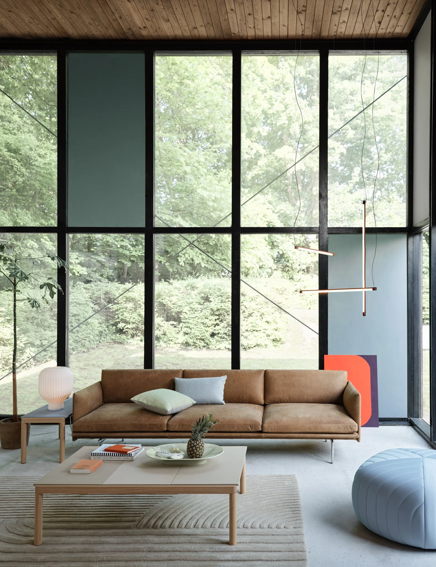 Muuto Outline Chair - Refine Leather Cognac/Black