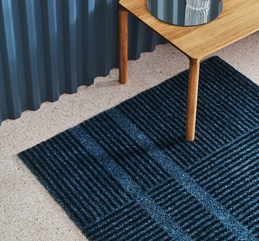 Heymat Løype Doormat - Stormy Blue 60 x 85 cm