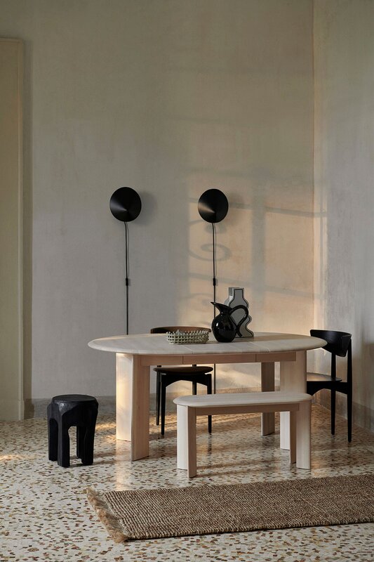 Ferm Living Bevel Table Extendable x2 - White Oiled Oak