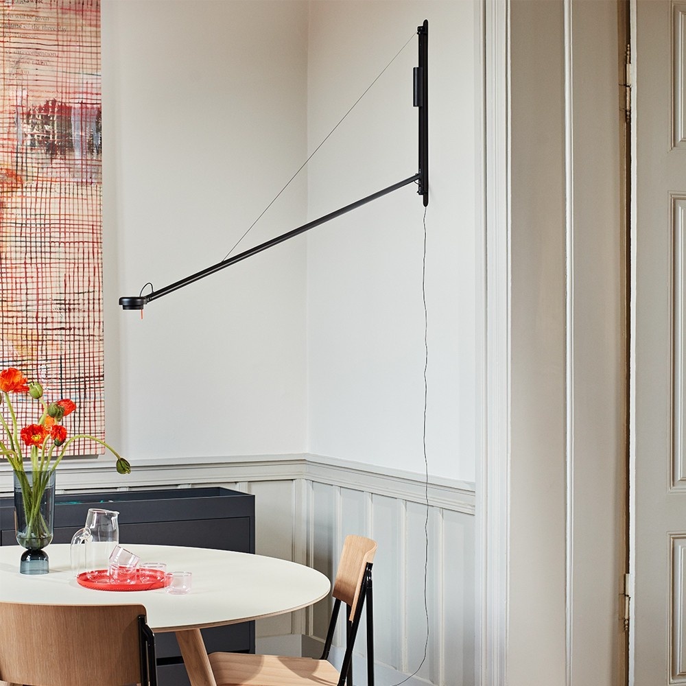 HAY Fifty-Fifty Wall Lamp Soft black