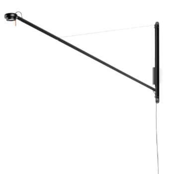 HAY Fifty-Fifty Wall Lamp Soft black