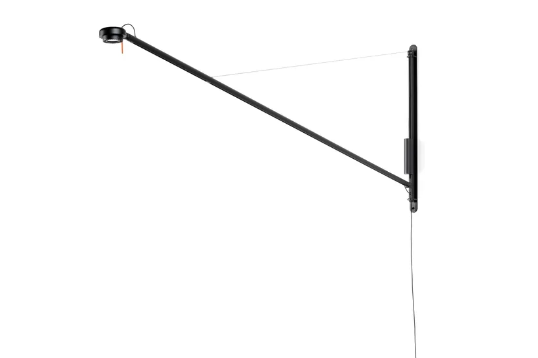 HAY Fifty-Fifty Wall Lamp Soft black