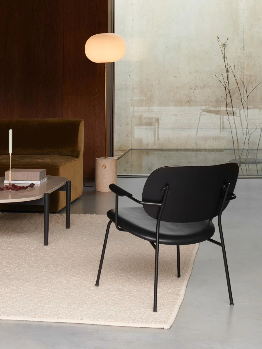 Audo Copenhagen Co Lounge Chair - Dark Stained Oak Base/Audo Bouclé 02