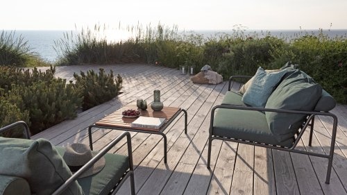 Houe AVON 2-seater sofa - Black - Sunbrella/Heritage