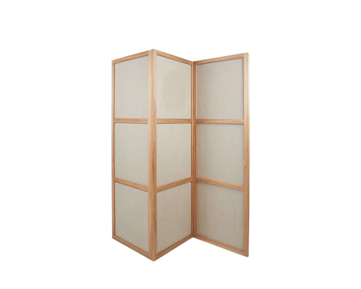 FRAMA Room Divider - Natural Oak / Linen