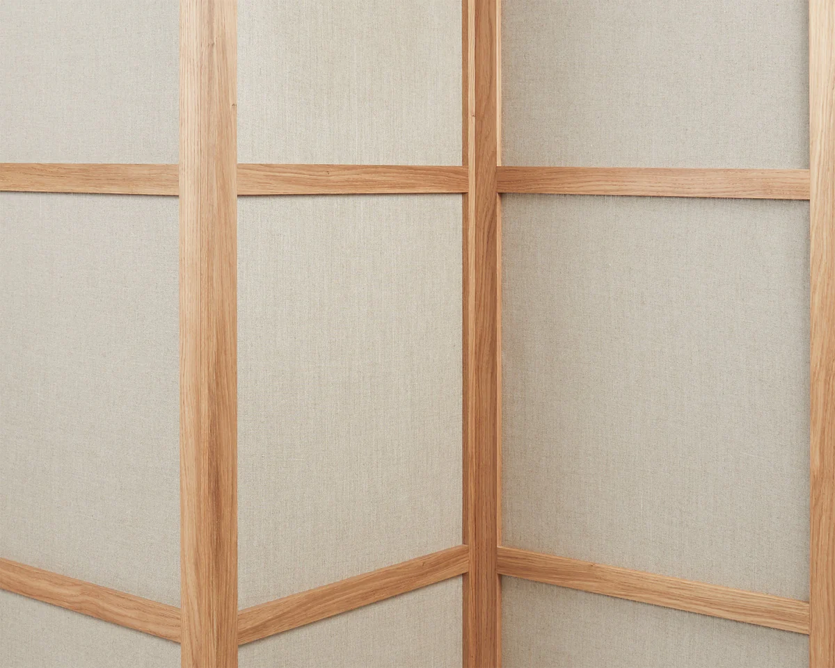 FRAMA Room Divider - Natural Oak / Linen