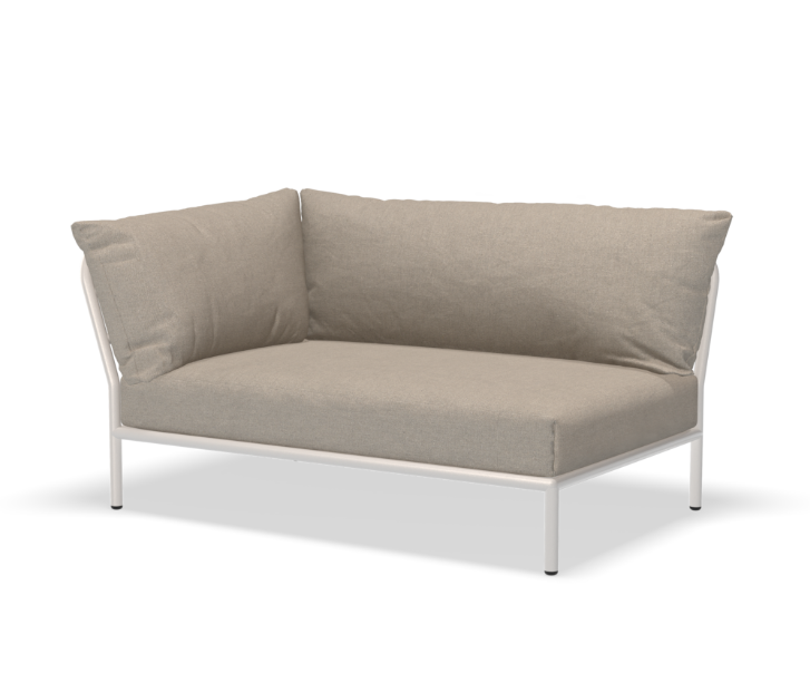 Houe Level 2 Corner, Left - Muted White base