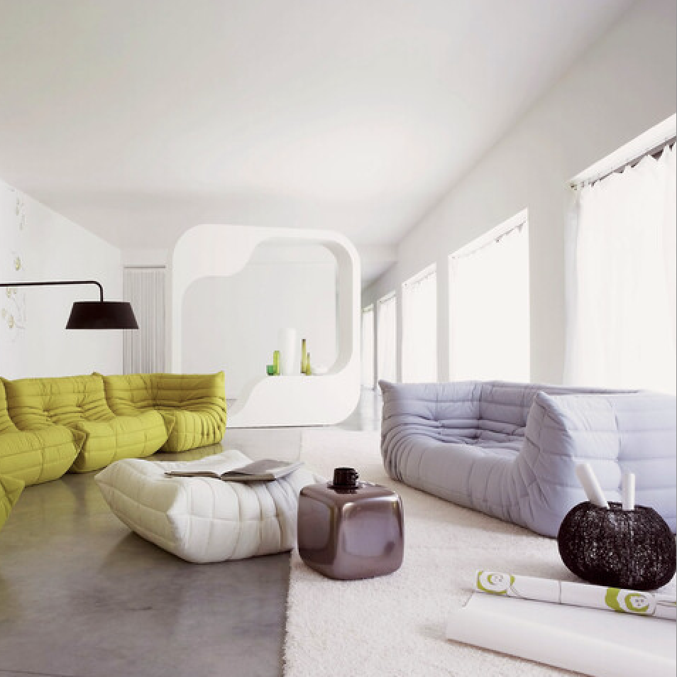 Ligne Roset Togo 2-zitsbank met armleuning - Alcantara QUICK SHIP