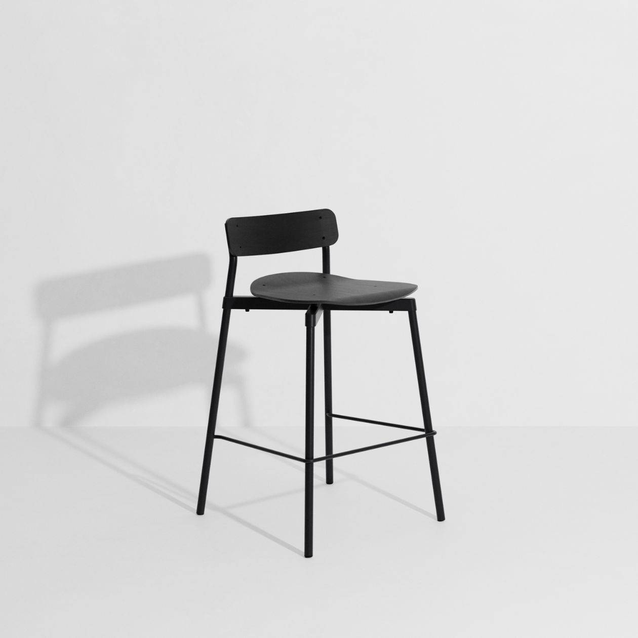 Petite Friture Fromme Wood High Stool H65cm