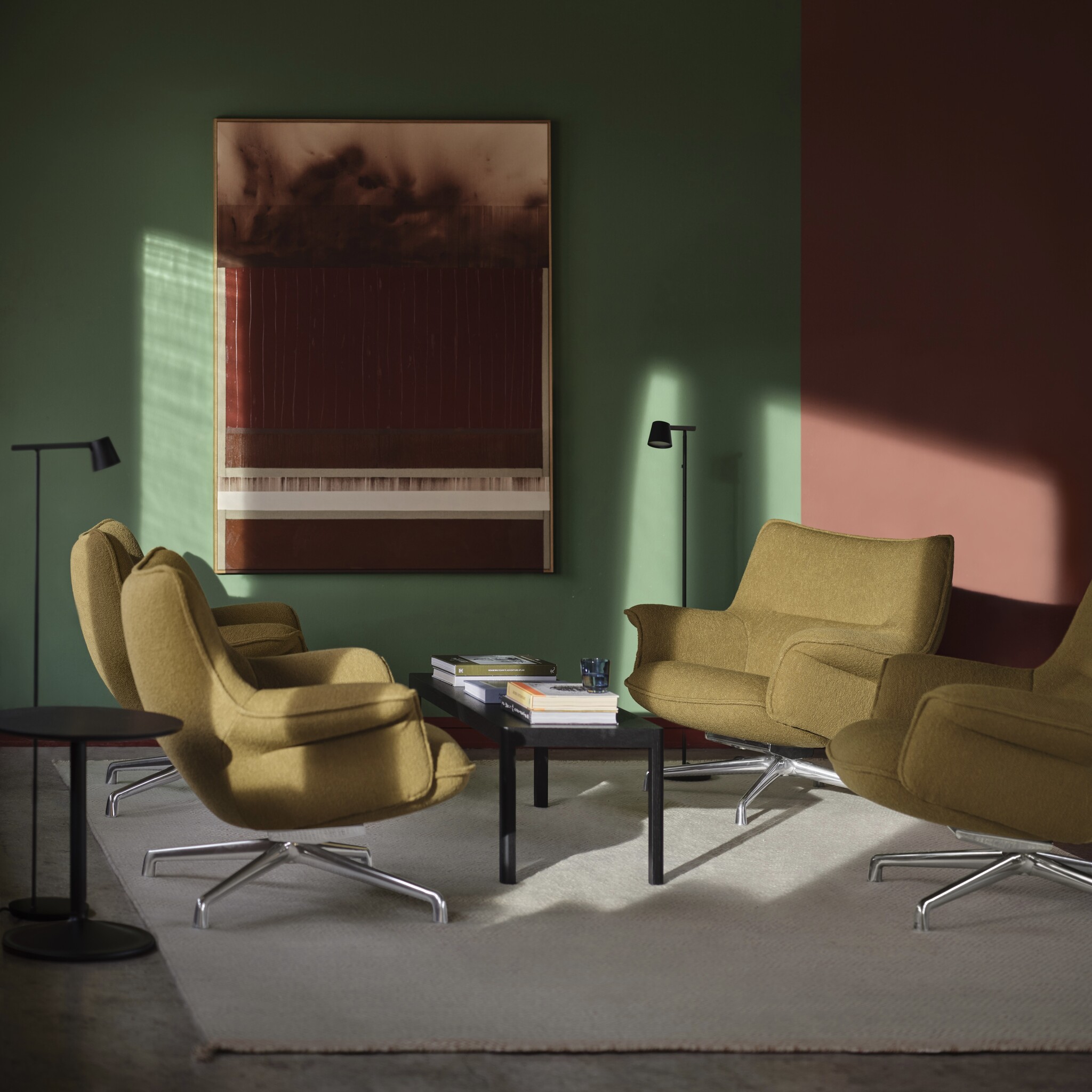 Muuto Doze Lounge Chair Low Back - swivel - Hearth 1/Grey