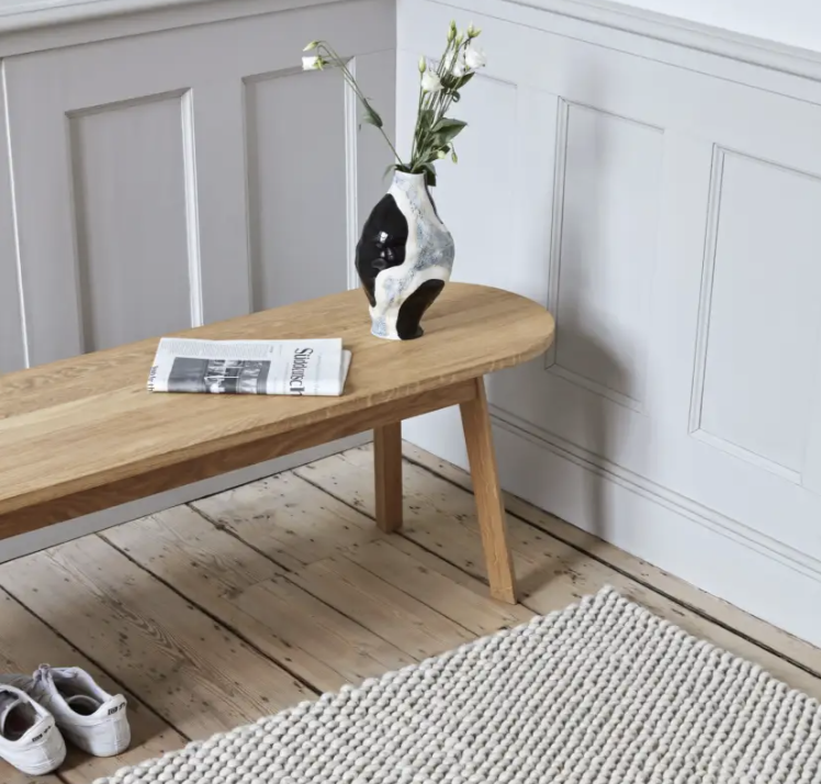 HAY Triangle Leg Bench - Oiled solid oak