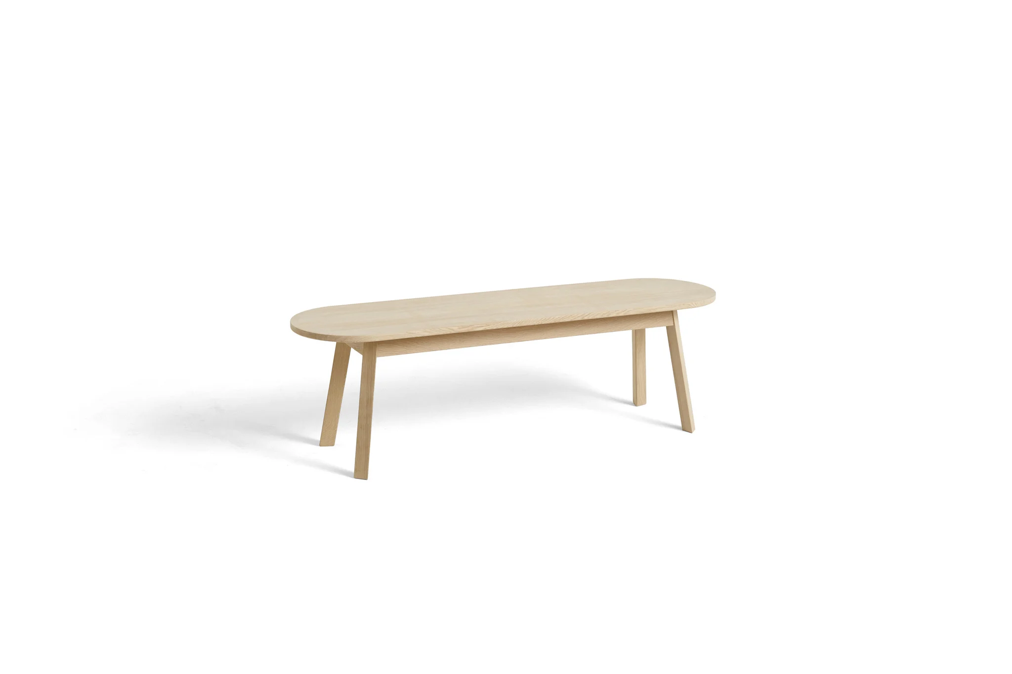 HAY Triangle Leg Bench - Water-based lacquered oak