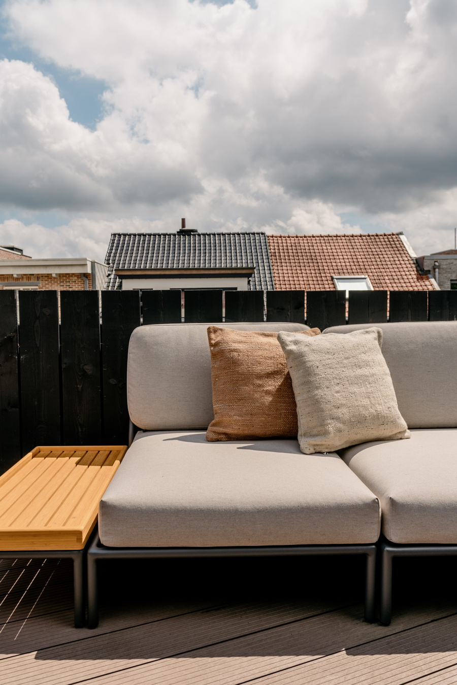 Houe Level Loungeset - Sunbrella Ash Heritage/Dark Grey powder coated aluminium