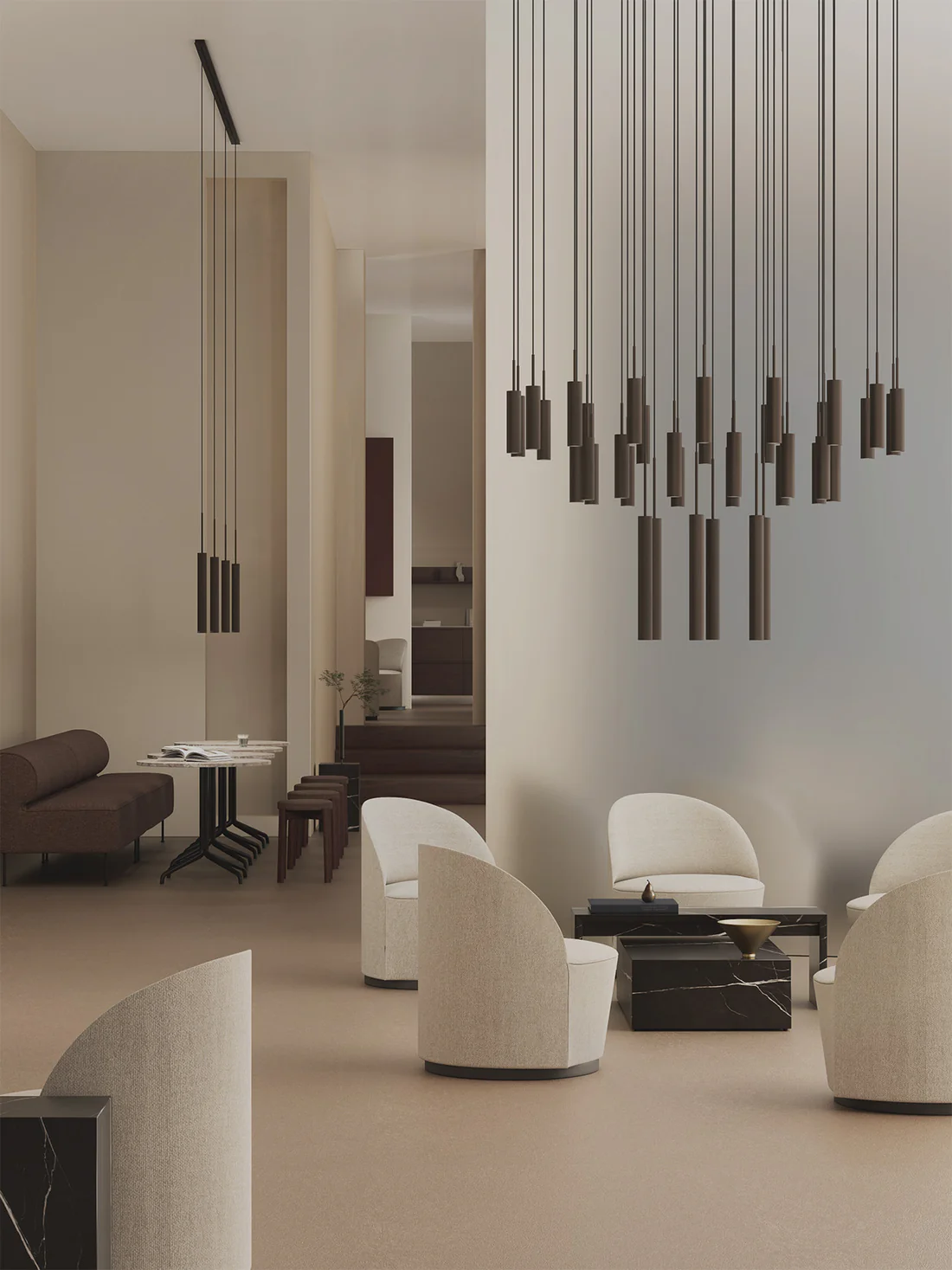 Audo Copenhagen Tubulaire Chandelier