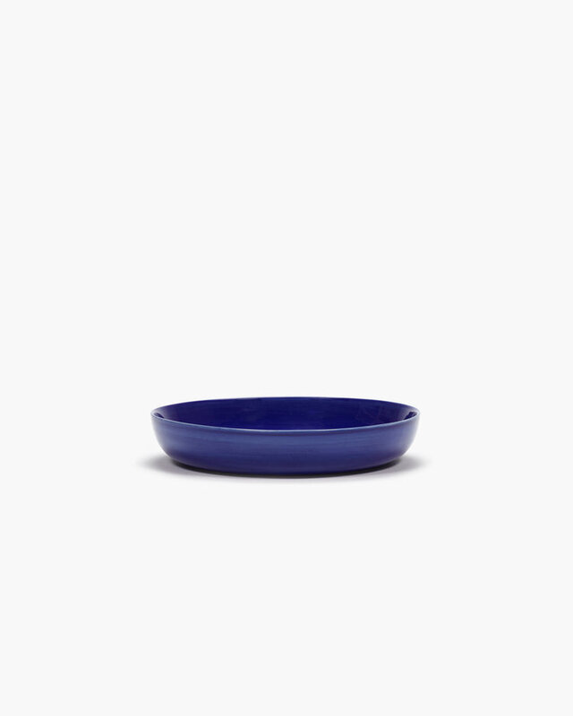 Serax Deep plate dark blue - white stripes Feast