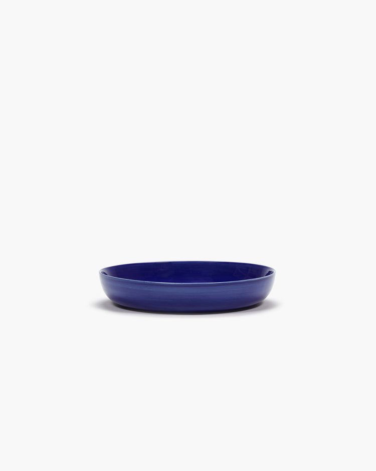 Serax Deep plate dark blue - white stripes Feast