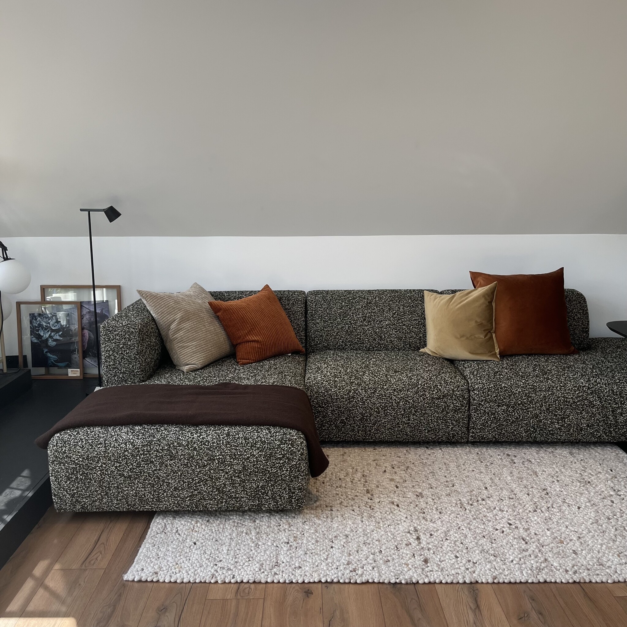 Prostoria Modulaire sofa MATCH L 83 - ChaiseLongue L+1 seater+1 seater extended R - Vellus 12