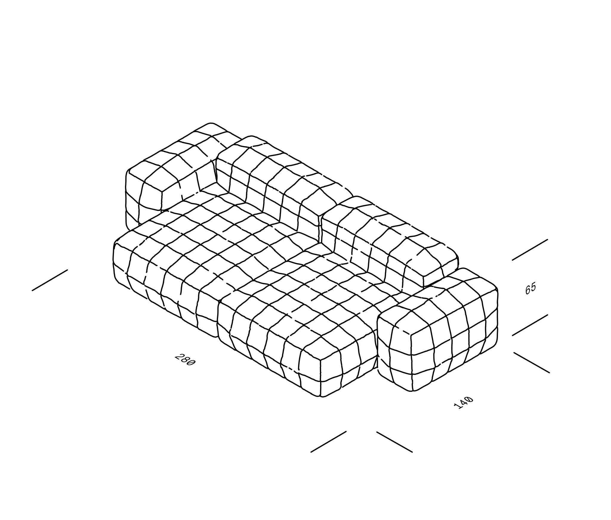 OBJEKTE UNSERER TAGE Henn Sofa Design 03 - Haku 0351