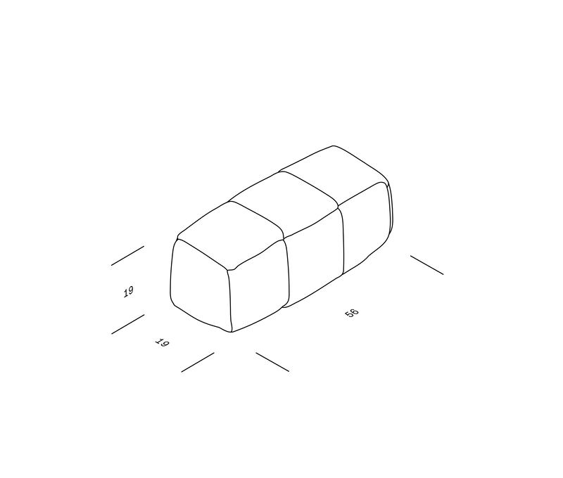 OBJEKTE UNSERER TAGE Henn Cushion Block - Vidar 0622