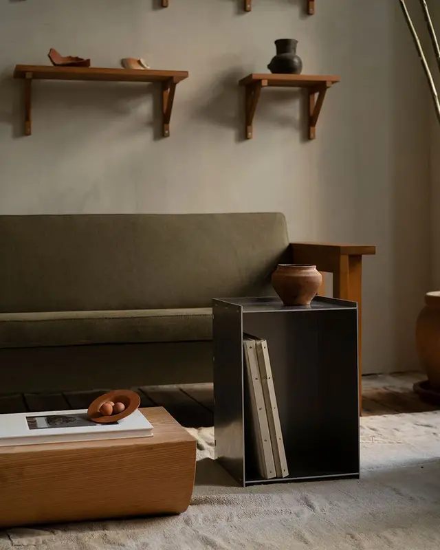 FRAMA Rivet Box Table - Aluminium