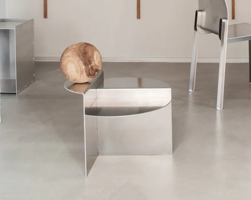 FRAMA Rivet Side Table - Aluminium