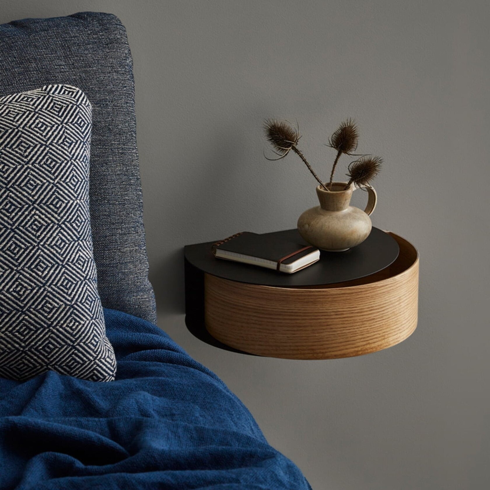 WOUD Wallie wall drawer Oak/Black