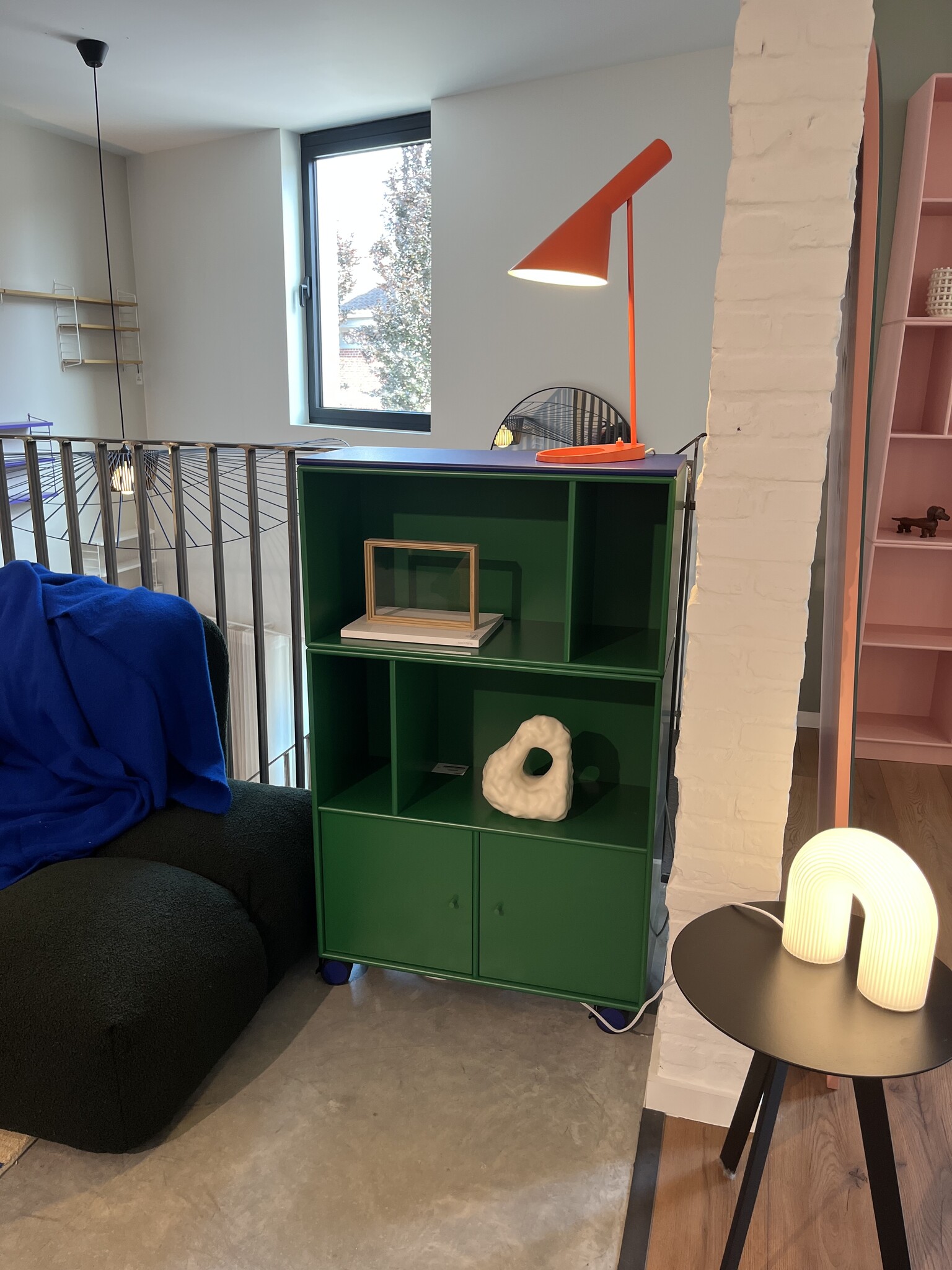 MONTANA Cabinet with castors - Parsley/Monarch