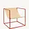 Valerie Objects Solo Seat Red, Leather Frame