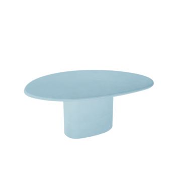TOOON Taso Table small cement 177x132cm - Kristalblauw 379