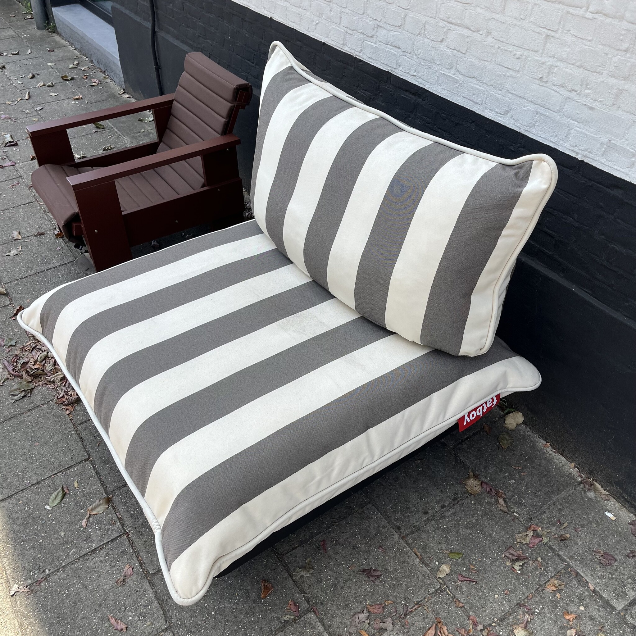 Fatboy Paletti seat Stripe Cacao - SHOWROOM MODEL