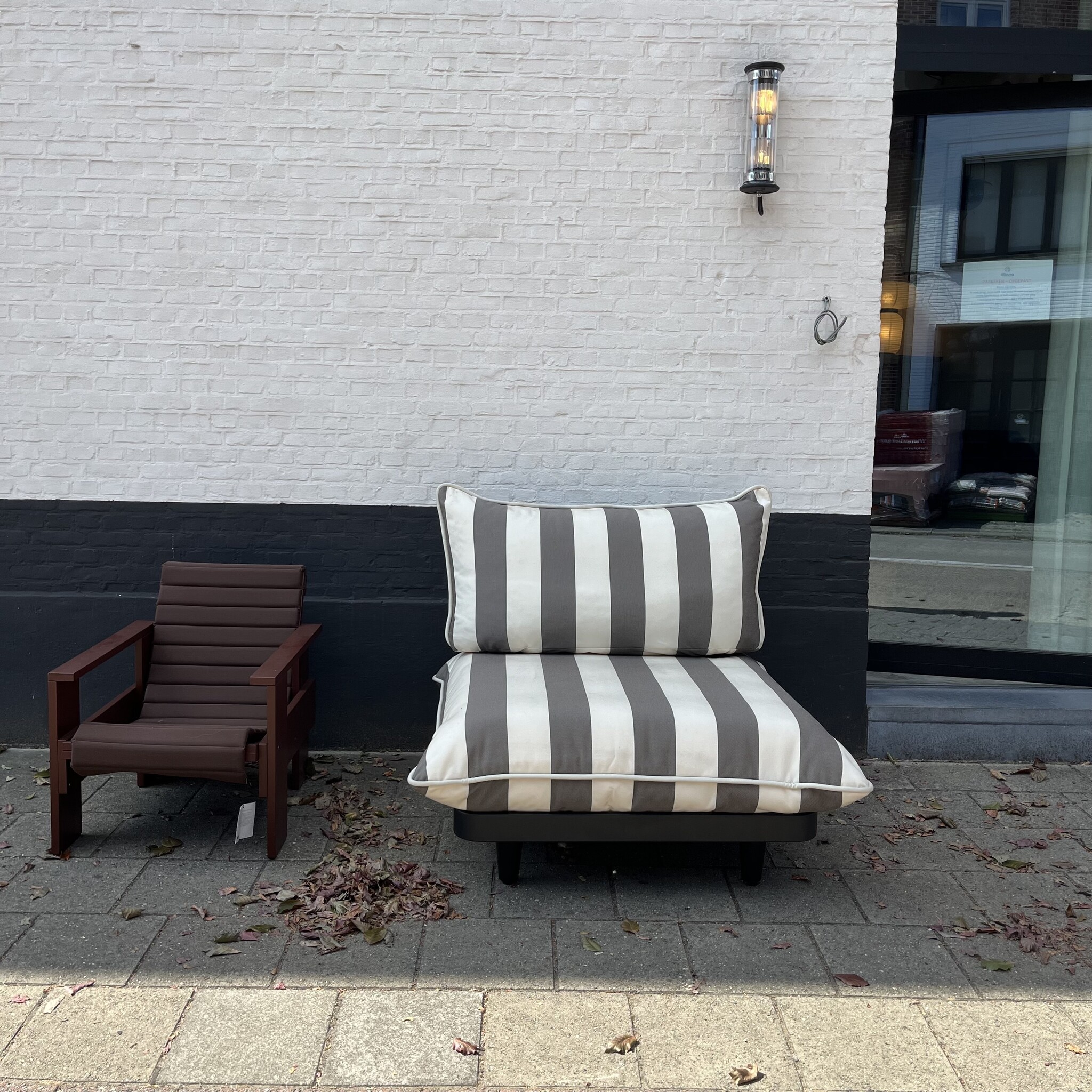 Fatboy Paletti seat Stripe Cacao - SHOWROOM MODEL