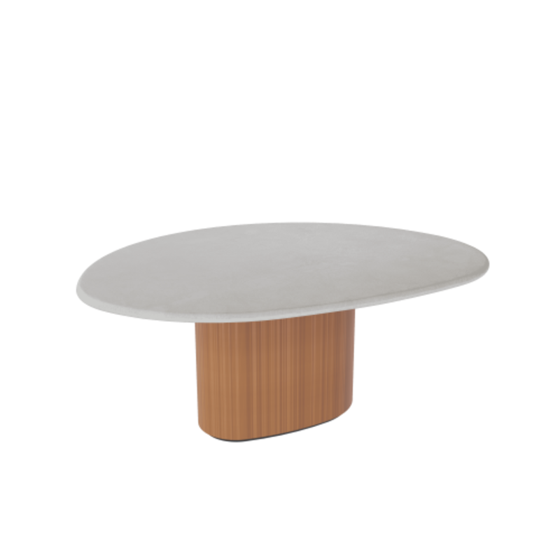 TOOON by Toon De Somer Ton Sur Tooon TST Table small cement 177x132cm Bamboo Base