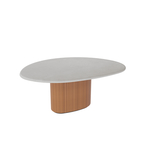 TOOON by Toon De Somer Ton Sur Tooon TST Table small cement 177x132cm Bamboo Base