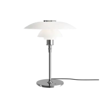 Louis Poulsen PH4½-3½ Tafellamp - Hoogglans verchroomd