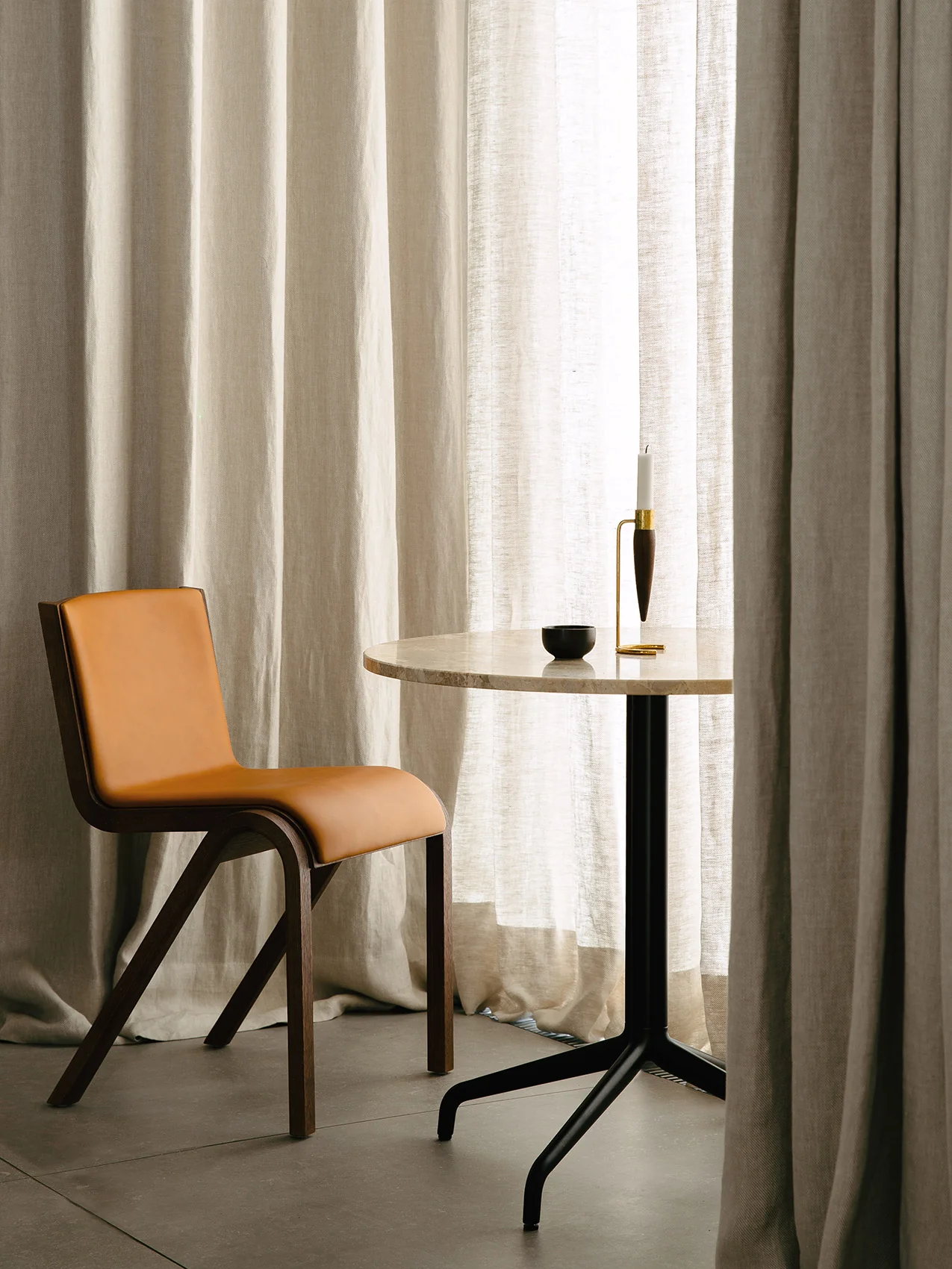 Audo Copenhagen Ready Dining Chair with front upholstery