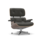 Vitra Eames Lounge Chair - Leder Premium Umbra Grey/Notenhout Zwart Gepigmenteerd