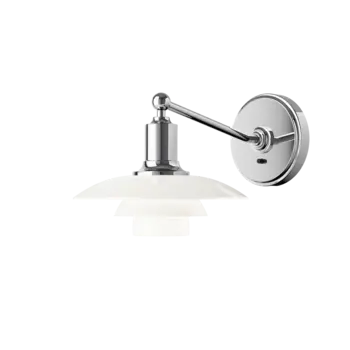 Louis Poulsen PH 2/1 Wandlamp Hoogglans verchroomd
