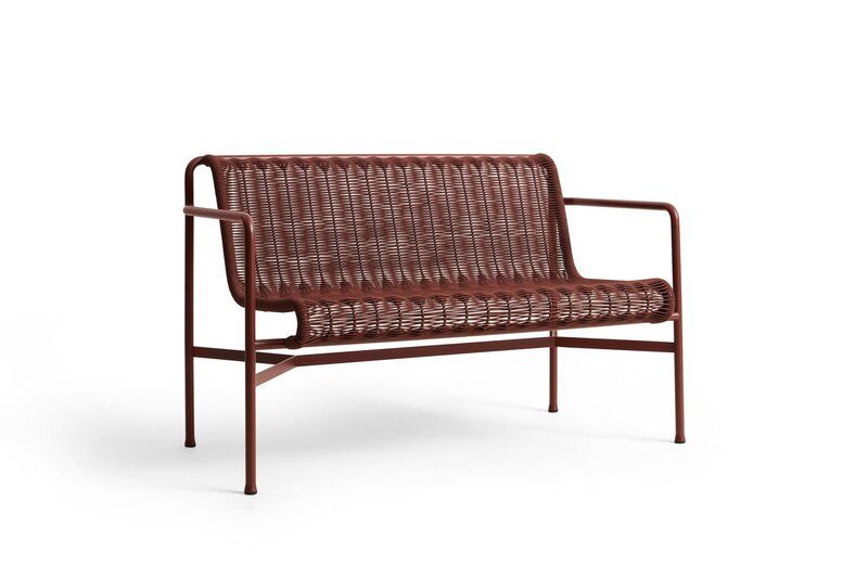 HAY Palissade Cord Dining Bench with Armrest