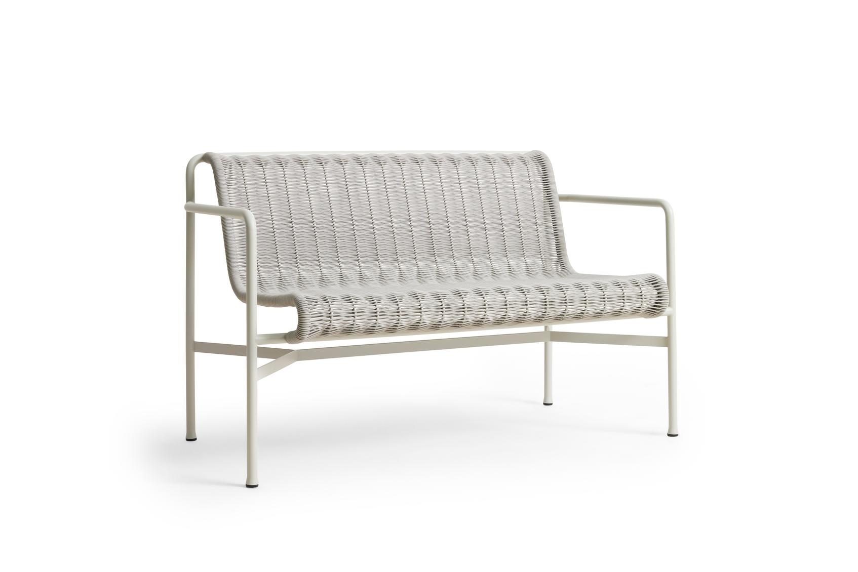 HAY Palissade Cord Dining Bench with Armrest