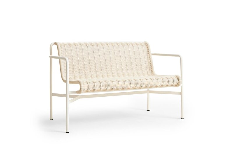 HAY Palissade Cord Dining Bench with Armrest