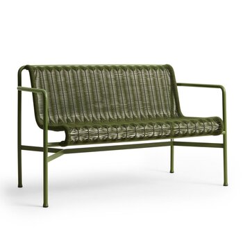 HAY Palissade Cord Dining Bench with Armrest