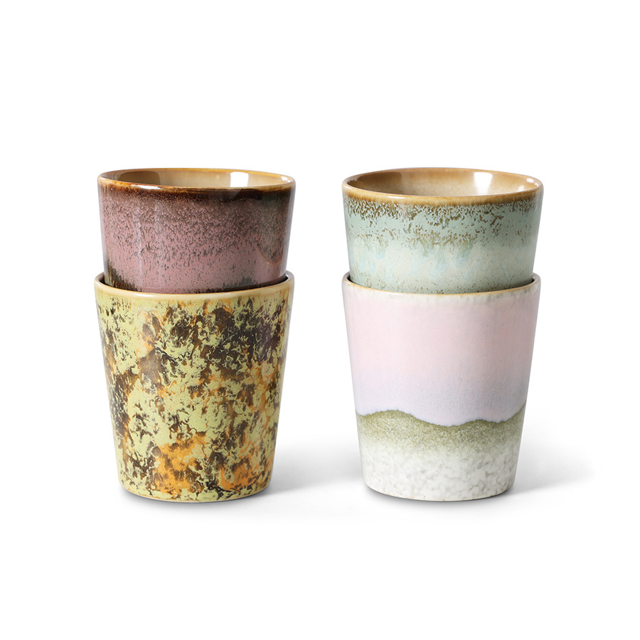 hkliving 70s Ceramics: Coffee Mugs Serendipity Set