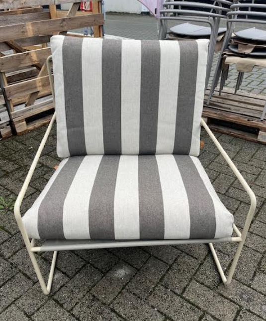 Ferm Living Desert 1-seater - Cashmere /Stripe - SHOWROOMMODEL