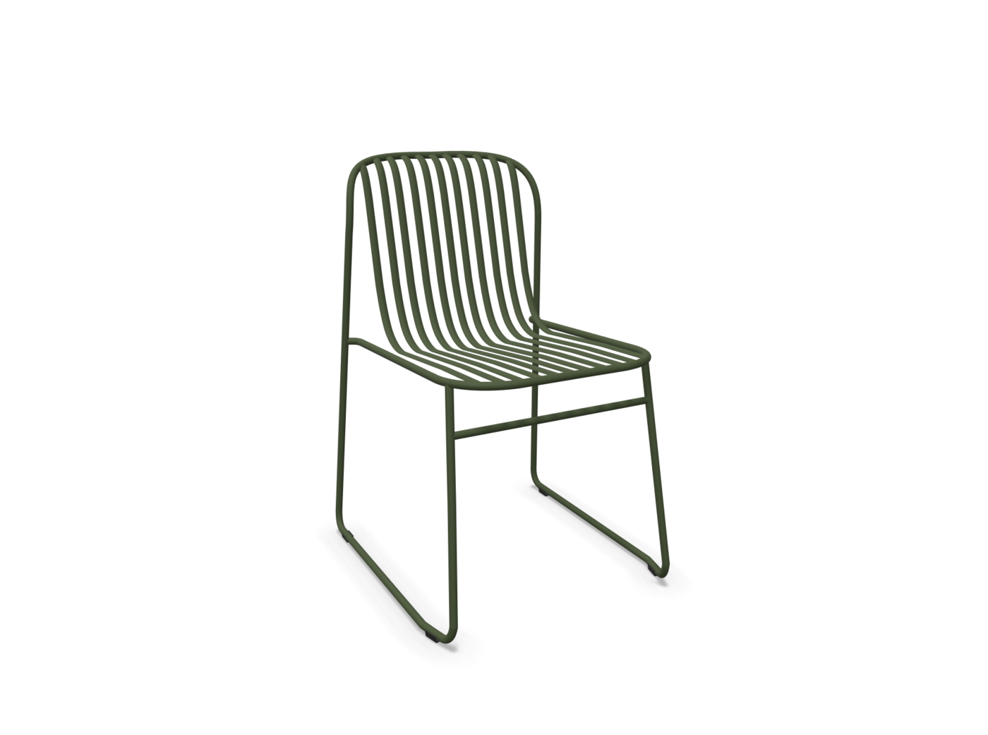 EMU 434 Riviera Chair Military Green Set of 4 - SHOWROOMMODEL