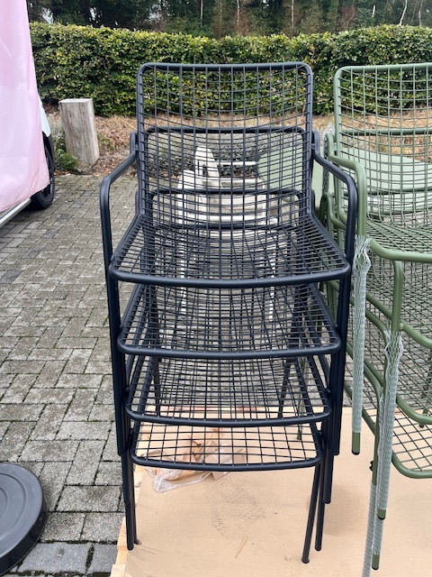 EMU Rio R50 Armchair Black Set of 4 - SHOWROOMMODEL