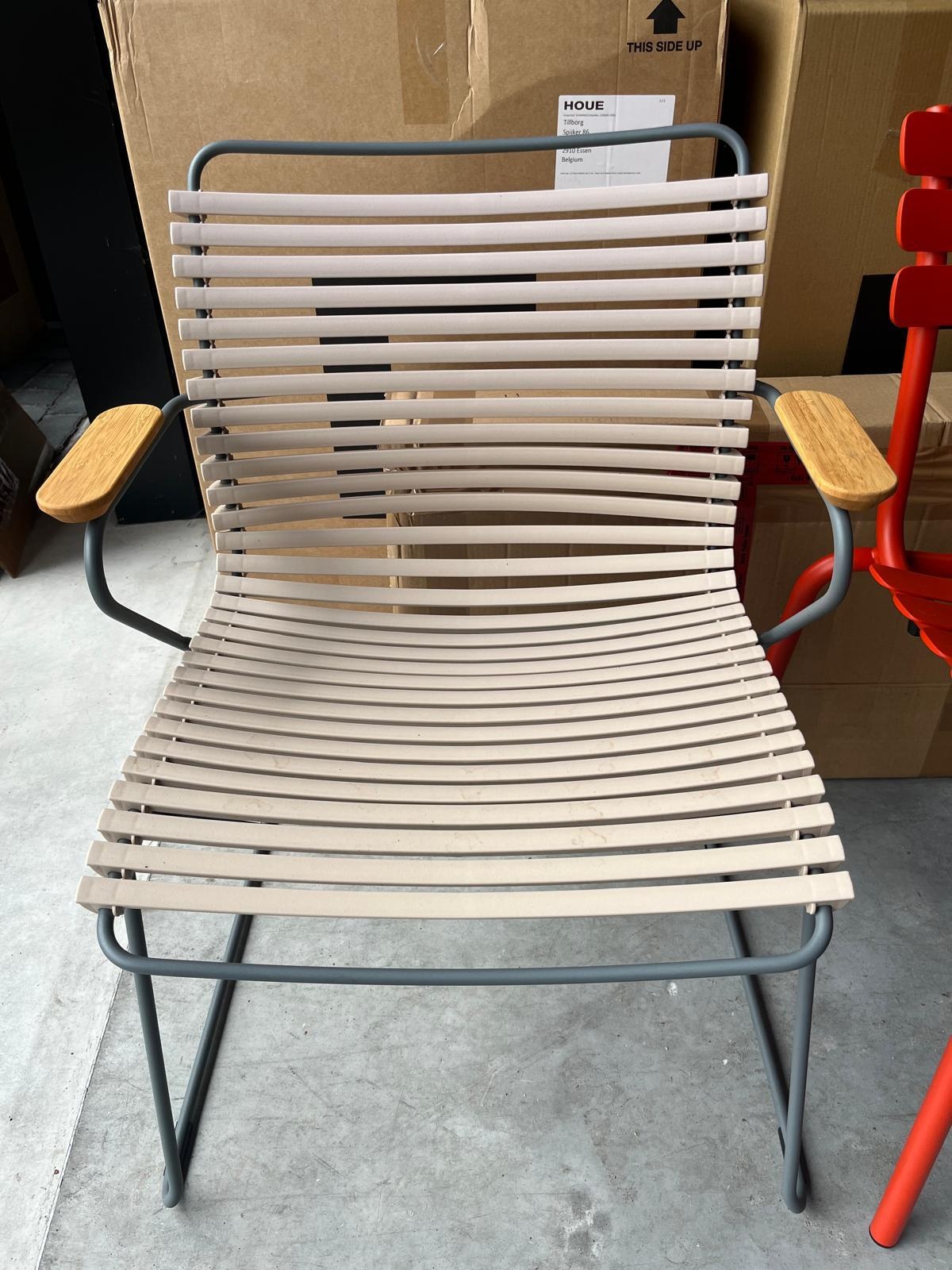 Houe Click Dining Chair with armrests Beige - Set van 4