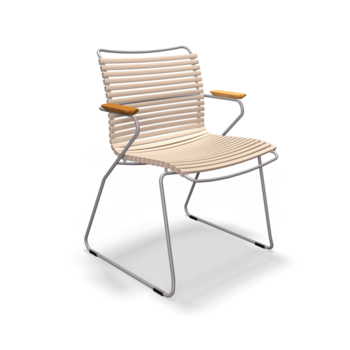 Houe Click Dining Chair with armrests Beige - Set van 4
